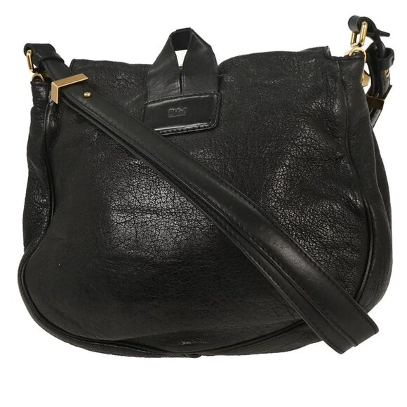 Chloe Black Leather Mavis Shoulder Bag 02-10-51-5811 155296 - Picture 2 of 10